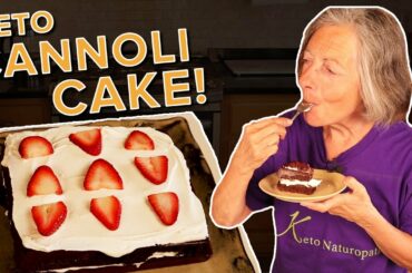 Italian Delight Keto Cannoli Cake to Die for