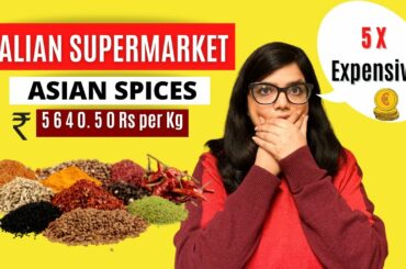 How to save money in Masala & Vegetables in Italy? Shop in Budget | Food Prices in Italy- Hindi