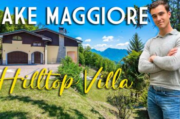 LUXURY VILLA FOR SALE WITH PANORAMIC VIEW OVER LAKE MAGGIORE