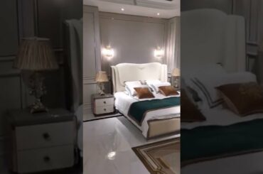 Modern Italy design Luxurious beds room Furniture for Villa house interior furniture set