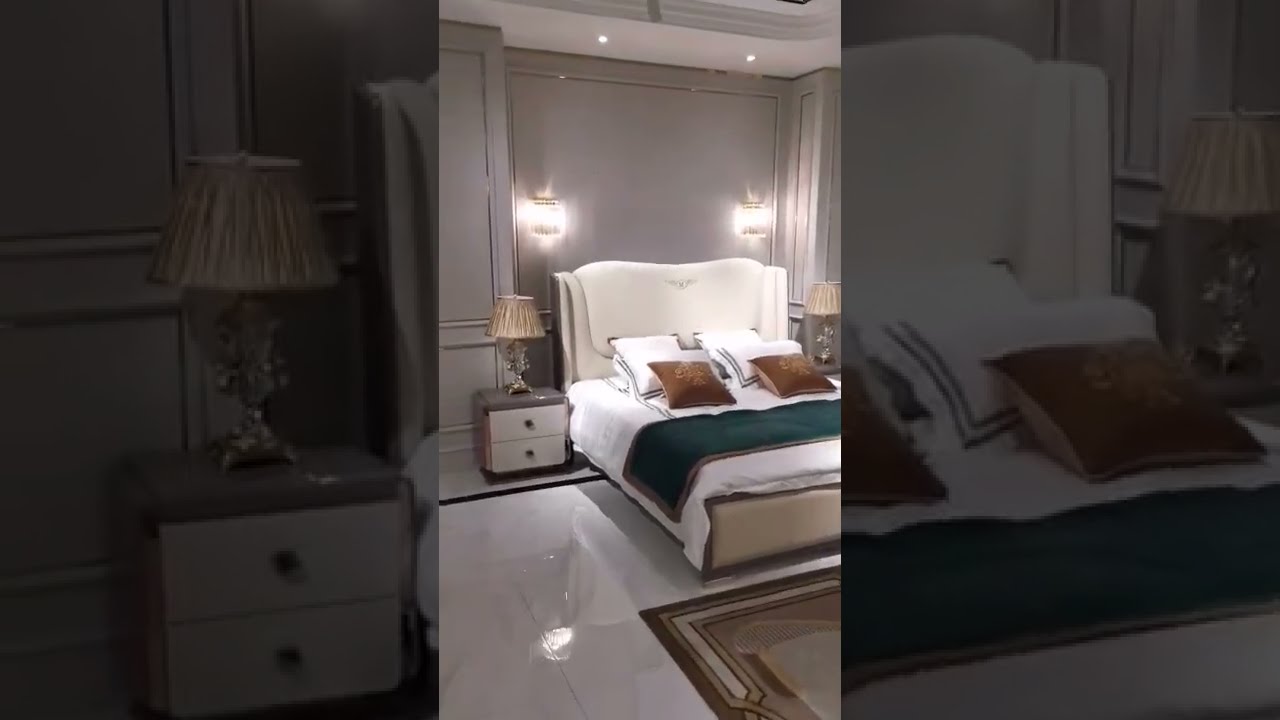 Modern Italy design Luxurious beds room Furniture for Villa house interior furniture set Modern Italy design Luxurious beds room Furniture for Villa house interior furniture set