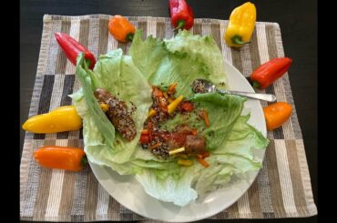 (4)Quinoa Wrap! with Caprese Italian Chicken Sausage!    It's easy and healthy.  Happy Mother's Day!