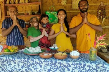 Mom,Dad,Husband,me and son happily celebrated our Sinhala and Hindu New Year.real village cooking