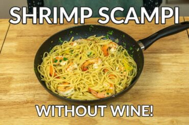 EASY Shrimp Scampi Recipe Without Wine