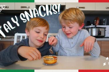 American Kid's Trying Italian Snacks - Taste Test