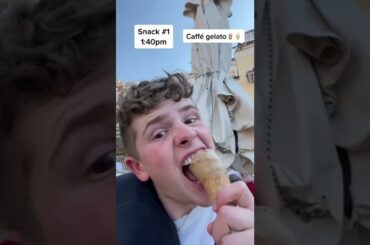 I ate the most expensive gelato for the whole day! #shorts #italy #challenge
