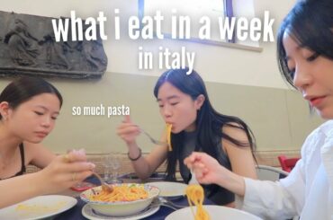 WHAT I EAT IN A WEEK IN ITALY!! (lots and lots of pasta)