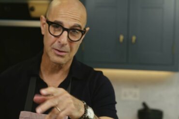 Stanley Tucci cooks spaghetti aglio e olio