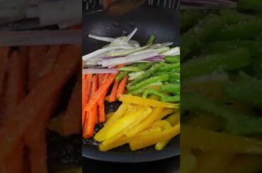 SALMON AND VEGGIES #shorts #asmr