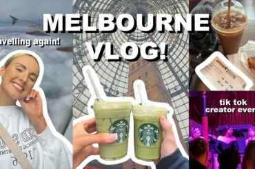 MELBOURNE VLOG | Travelling Again | TikTok Creator Event | Eating Out Tips!