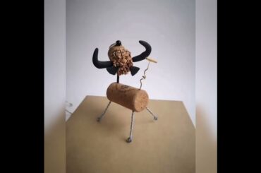 Wine cork art made in Ukraine art made in Ukraine