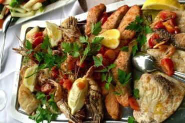 BEST ITALIAN FOOD PLATTER Seafood, Steak,Veggies,antipasti outdoor seating at CASA LEONARDO #Moers