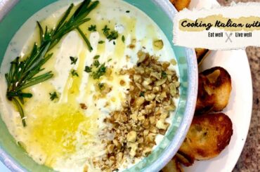Ricotta and Goat Cheese Dip with Garlic and Herbs from Sardinia Cooking Italian with Joe