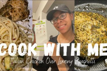 Cooking Vlog | HelloFresh | Italian Chicken Over Lemony Spaghetti | Kyra Banks