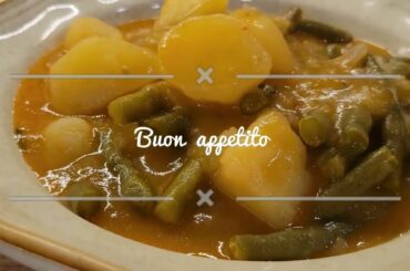 green bean and potato soup #italian#recipe#fresh#beans