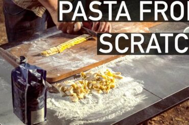 REAL Alfredo Pasta In The Bush - On Fire