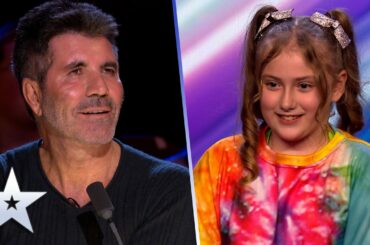 9-year-old Immi Davis casts a SPELL on the Judges | Auditions | BGT 2022