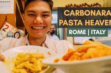 Italian Food Tour in ROME! Pizza, Carbonara, Gelato & Insane Tiramisu!! Ultimate Roman Food 2022