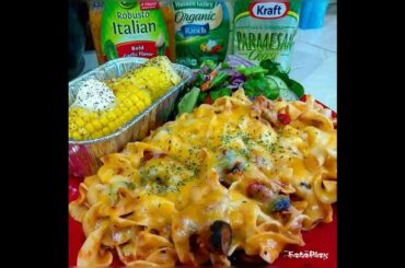 #Egg #Noodle #Lasagna #Spinach #Salad #Ranch & #Italian #Dressing #CornOnTheCob #Parmesan #Cheese