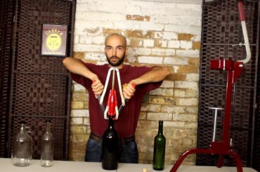 How to use a wine corker