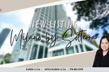 NEW LISTING | Milano by Solterra - 607 - 2378 Alpha Avenue, Burnaby | 1 Bed + 1 Bath [English]