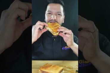MEAT AND CHEESE TOAST #shorts #asmr