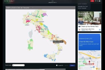 [WR] Seterra - Italy: Wine Regions - Pin (Touch Web) in 0:16