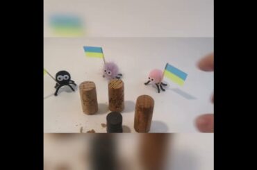 A cute Ukrainian souvenir fridge magnet in wine style.