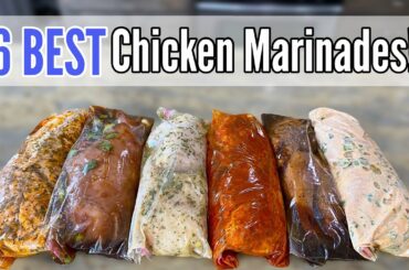 6 TASTY CHICKEN MARINADES | Quick & EASY Chicken Dinner Recipes & Freezer Meals! | Julia Pacheco