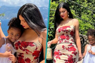 Kylie Jenner & Stormi Cuddle Up In Italy For Kourtney Kardashian's Wedding