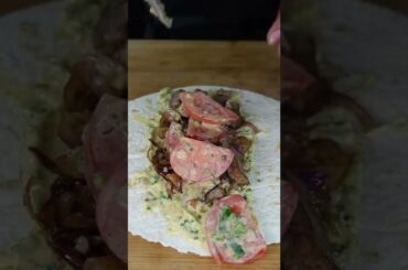 MEAT WRAP #shorts #asmr