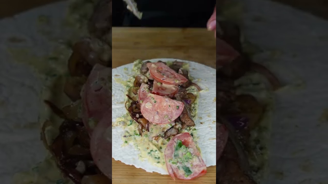 MEAT WRAP #shorts #asmr MEAT WRAP #shorts #asmr
