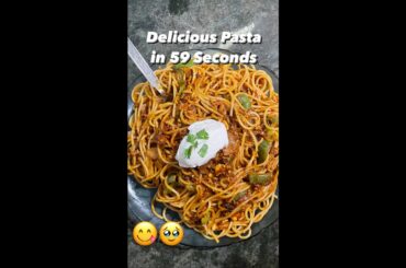 Fastest Pasta Cooking Ever | Spaghetti Recipe | Yummy Italian Food #shorts #foodvideos #foodshorts