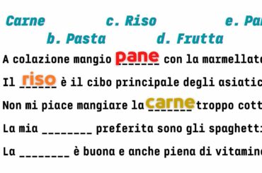 Italian how to talk about FOOD | Express opinions and preferences | A1 | Learn italian free lessons