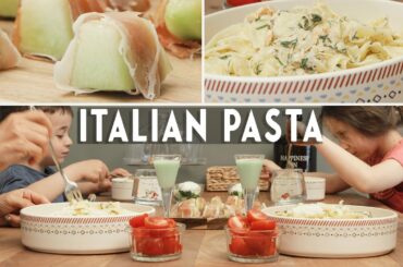 Italian Pasta Recipe For The Dinner | I Prepared Italian Prosciutto | Smoothie & Liqueur