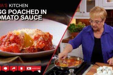 Egg  Poached in Tomato Sauce Recipe - Lidia’s Kitchen Series