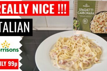 Italian Pasta | Spaghetti Carbonara | Morrisons | Food Review | Only 99p | Budget Food | Ready Meal