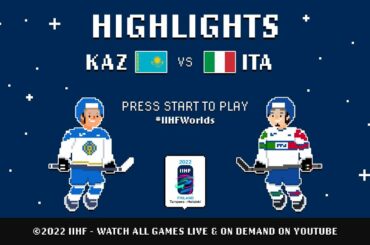 Highlights | Kazakhstan vs. Italy | 2022 #IIHFWorlds