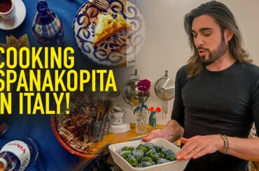 Cooking GREEK Food in ITALY! MOVE TO ITALY