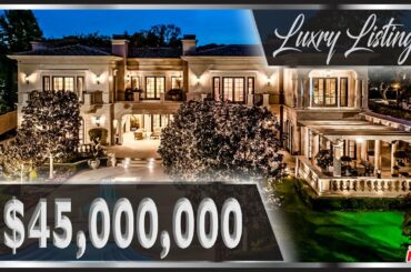 $45,000,000! Elegant Italian Style Mansion
