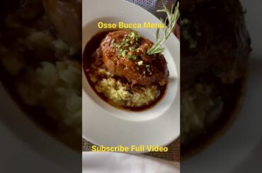 Osso Bucca Menu #shorts #shortsvideo #ytshorts #food #italianfood