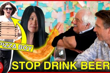 Pizza & Italian Wine pairing! Pizza boy delivers 8 pizza's for the Wine Tasting (W/ Stevie Kim)