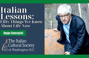 Italian Lessons: Fifty Things We Know About Life Now with Beppe Severgnini