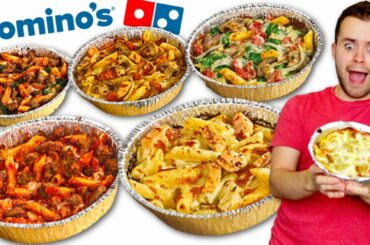 Trying Domino's FULL Pasta Menu! Which Is The Best? - Fast Food Review!