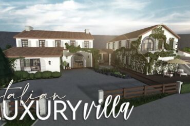Bloxburg | Italian Luxury Villa | 350k (No Large Plot) | House Build