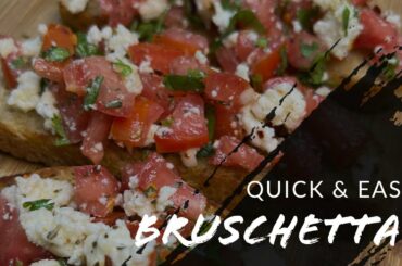 Italian Bruschetta Reciepe | Quick Bruschetta reciepe | No oven recipe