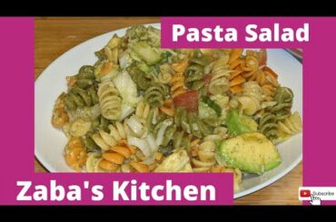 pasta salad/Italian cuisine/serves 4 to 5 people/lunch and dinner recipe/Malayalam /English subtitle