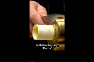 Do You Know “Paccheri” Pasta ? Fascinating Italian Pasta Shapes #Shorts #gifted