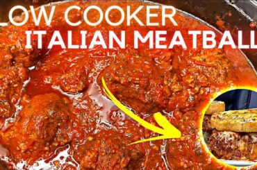 HOW TO MAKE SLOW COOKER ITALIAN MEATBALLS | HASHTAG COOKING | COOKING RECIPE