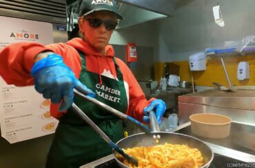 Italian Pasta, Burrata Cheese and Yummy Dressings. London Street Food
